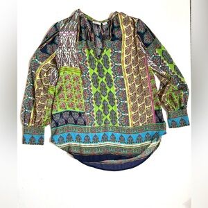Liz Claiborne Colorful Paisley Blouse